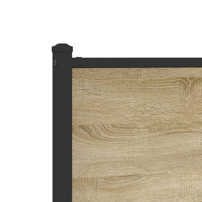 Giroletto senza Materasso in Metallo-Struttura Letto Rovere Sonoma 107x203 cm 360740
