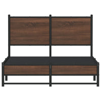 Giroletto senza Materasso in Metallo Rovere Marrone 120x190 cm 4007937