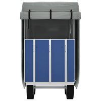 Copertura Rimorchio Cavalli Grigia 376x168x240 cm non Tessuto 4015883