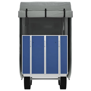 Copertura Rimorchio Cavalli Grigia 376x168x240 cm non Tessuto 4015883