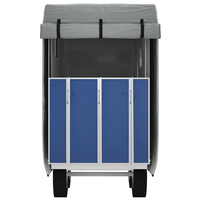 Copertura Rimorchio Cavalli Grigia 376x168x240 cm non Tessuto 4015883