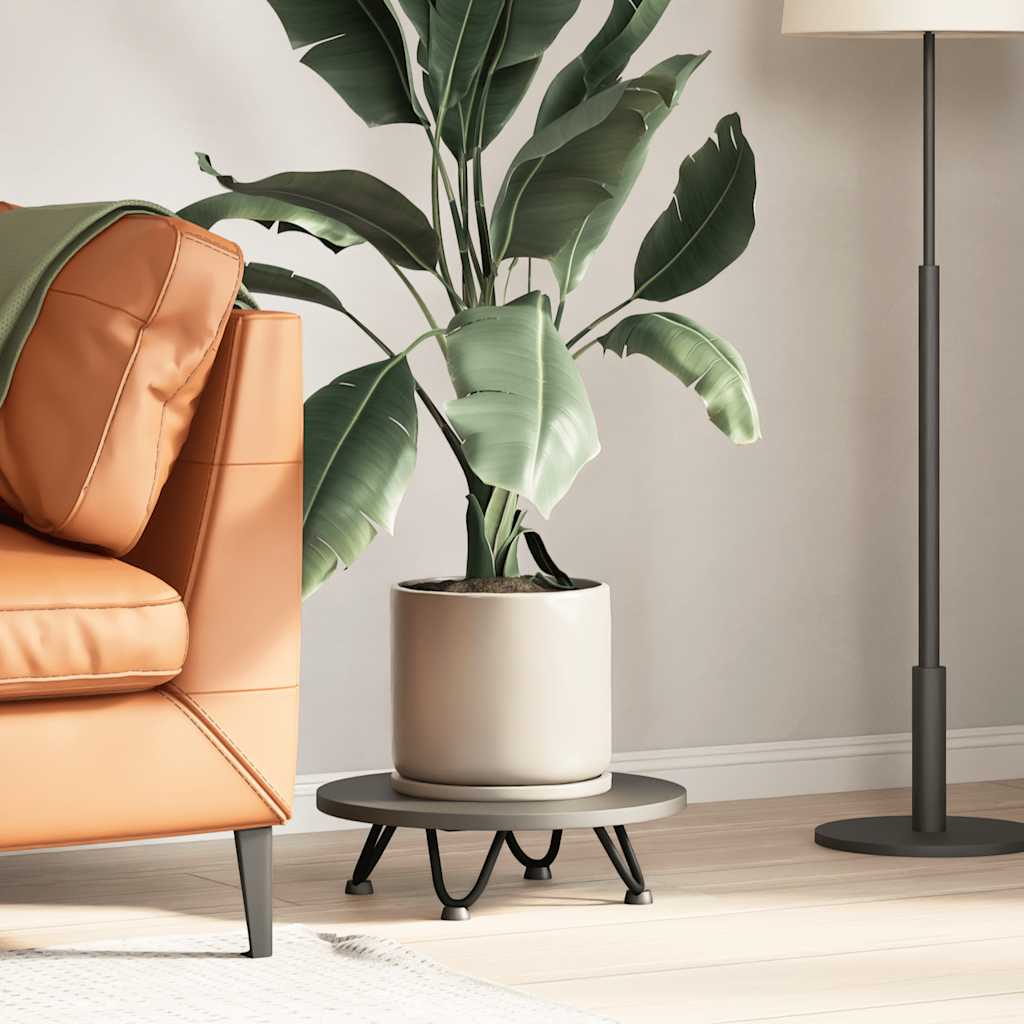 vidaXL Gambe a forcina per tavolino da caffè 4 pz nere 10 cm in acciaio massiccio