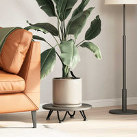 vidaXL Gambe a forcina per tavolino da caffè 4 pz nere 10 cm in acciaio massiccio