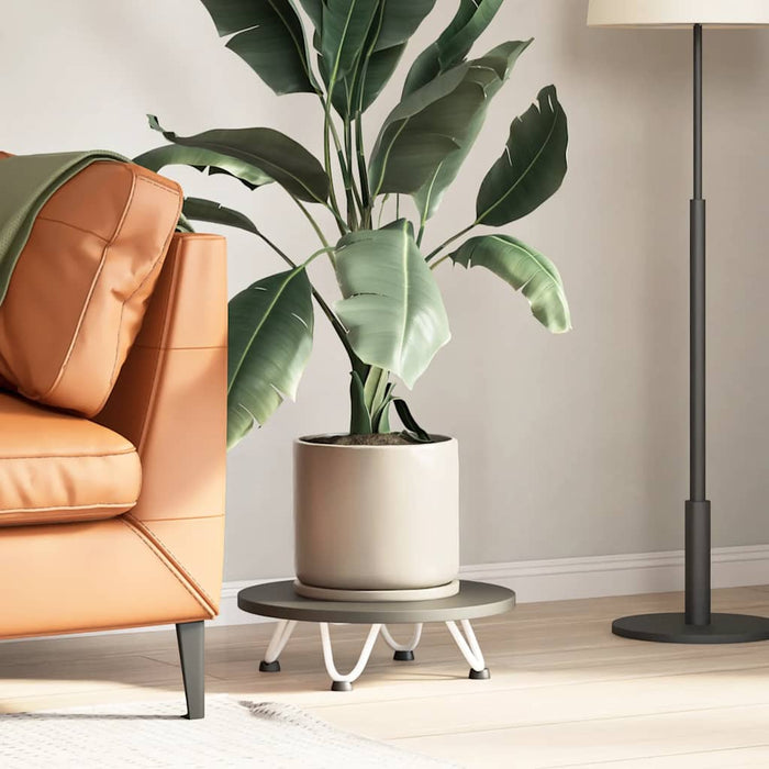 Gambe a forcina per tavolino 4 pz bianche 10 cm in acciaio massiccio 4012409