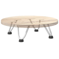 Gambe a forcina per tavolino 4 pz bianche 10 cm in acciaio massiccio 4012409