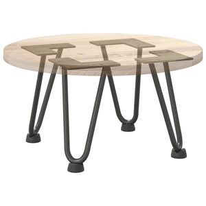 vidaXL Gambe a forcina per tavolino 4 pz antracite 20 cm acciaio massiccio