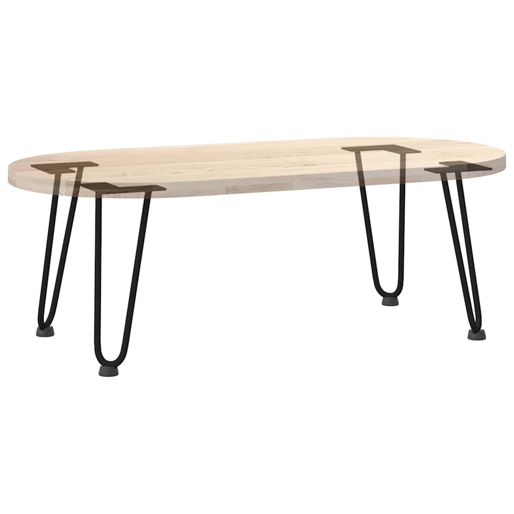 Gambe a forcina per tavolino 4 pz-Set di 4 Gamba per Tavolo nere 30 cm in acciaio massiccio 656165