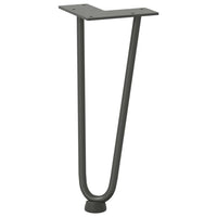 Gambe Tavolo a Forcina 4 pz Antracite 30 cm Acciaio Massiccio 4012418