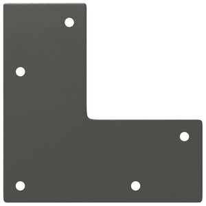 Gambe Tavolo a Forcina 4 pz Antracite 30 cm Acciaio Massiccio 4012418