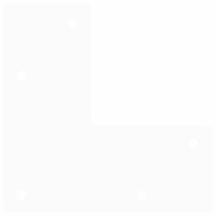 Gambe a forcina per tavolino 4 pz bianche 42 cm in acciaio massiccio 4012421