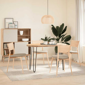 Gambe per Tavolo a Forcina 4 pz Nero 72 cm in Acciaio Massiccio 4012424