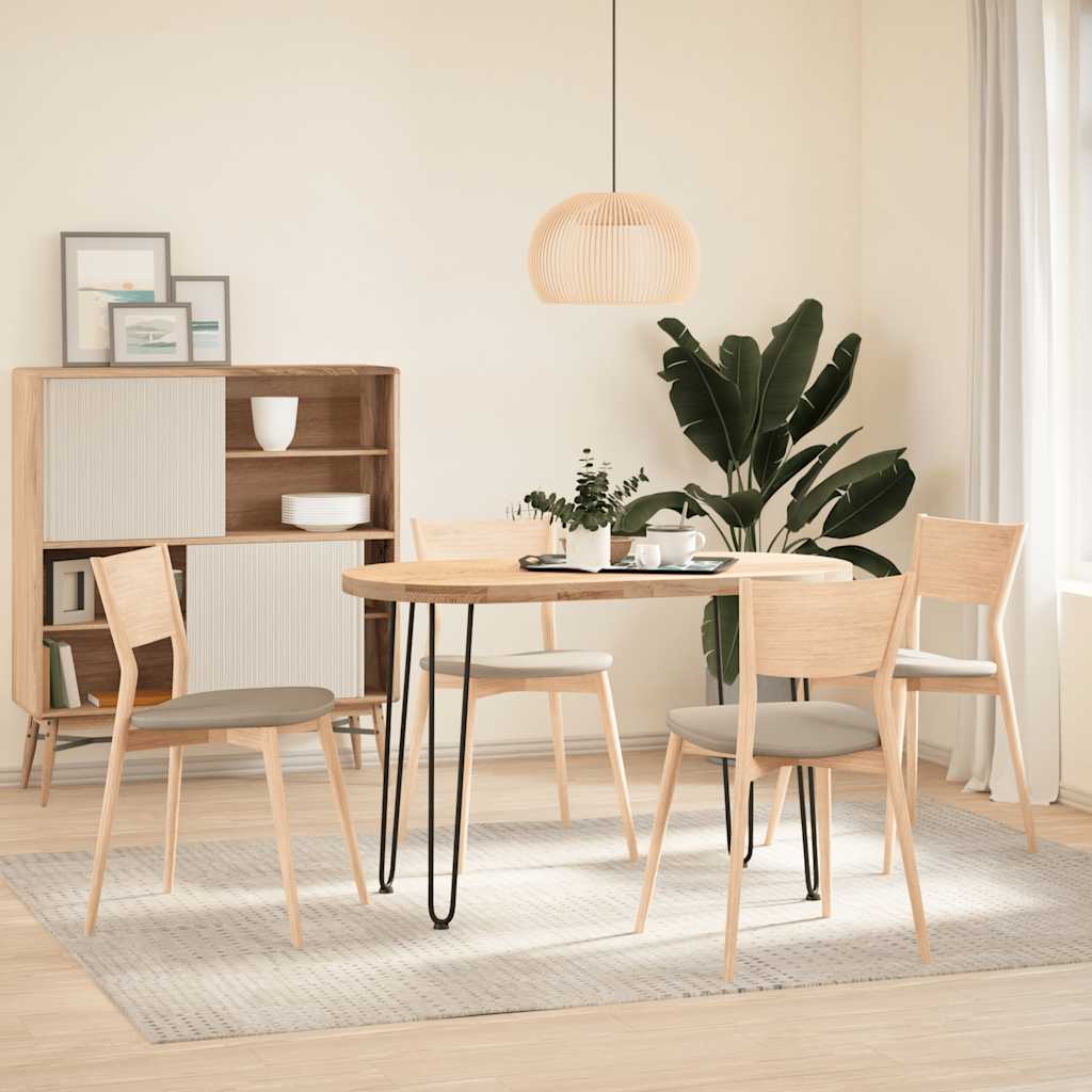 Gambe a forcina per tavoli consolle 4 pz Nero 72 cm Acciaio massiccio