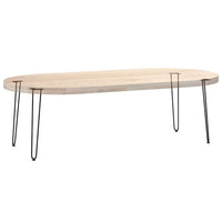 Gambe a forcina per tavoli consolle 4 pz Nero 72 cm Acciaio massiccio