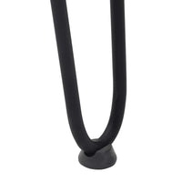 Gambe a forcina per tavoli consolle 4 pz Nero 72 cm Acciaio massiccio