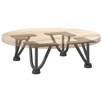 Gambe a forcina per tavolino 4 pz antracite 10 cm acciaio massiccio