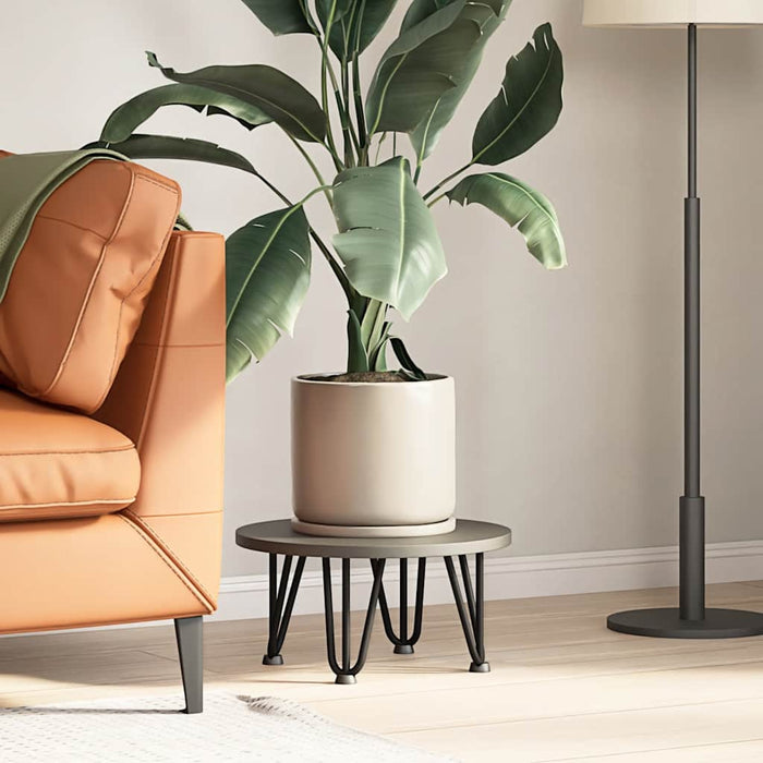 Gambe a forcina per tavolino da caffè 4 pz nere 20 cm in acciaio massiccio