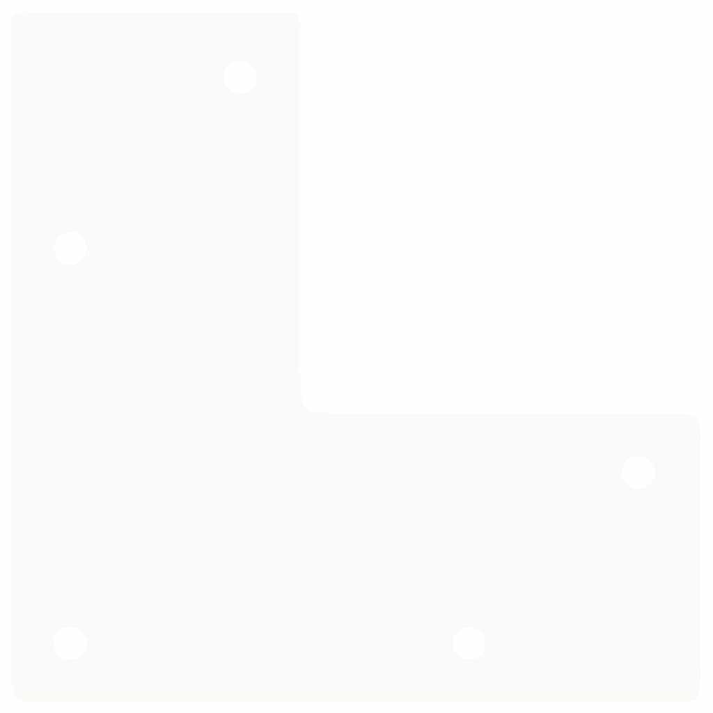 Gambe a forcina per tavolino 4 pz bianche 30 cm in acciaio massiccio 4012437