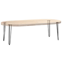 Gambe a forcina per tavoli consolle 4 pz Nero 72 cm Acciaio massiccio