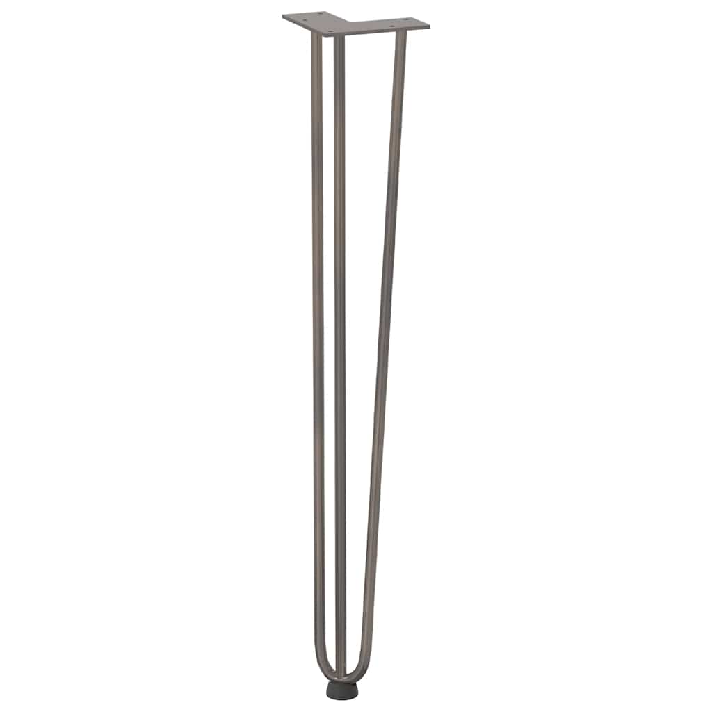 Gambe Tavolo a Forcina 4 pz 72 cm Acciaio Massiccio 4012447