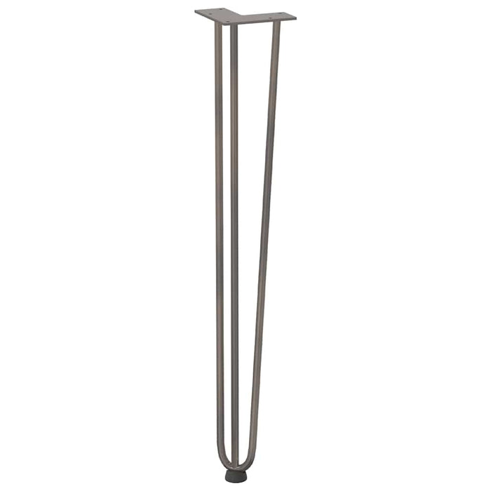 Gambe Tavolo a Forcina 4 pz 72 cm Acciaio Massiccio 4012447