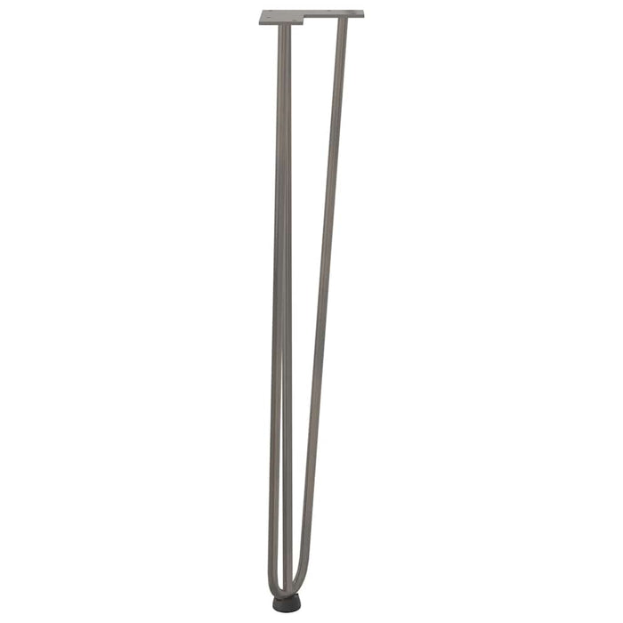 Gambe Tavolo a Forcina 4 pz 72 cm Acciaio Massiccio 4012447