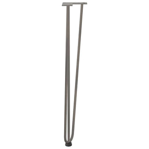 Gambe Tavolo a Forcina 4 pz 72 cm Acciaio Massiccio 4012447