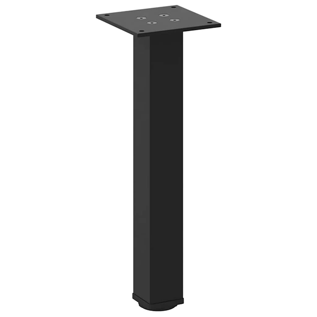 Gambe per Tavolino da Caffè 4 pz Nere 30-32 cm Acciaio 4012448