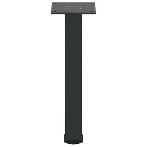 Gambe per Tavolino da Caffè 4 pz Nere 30-32 cm Acciaio 4012448