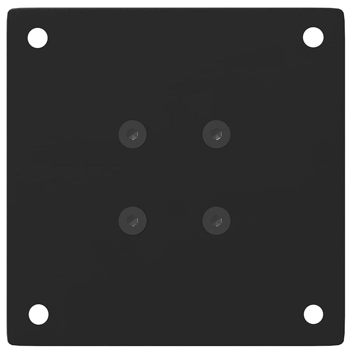 Gambe per Tavolino da Caffè 4 pz Nere 30-32 cm Acciaio 4012448