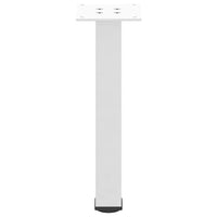 Gambe per Tavolino da Caffè 4 pz Bianche 30-32 cm Acciaio 4012449