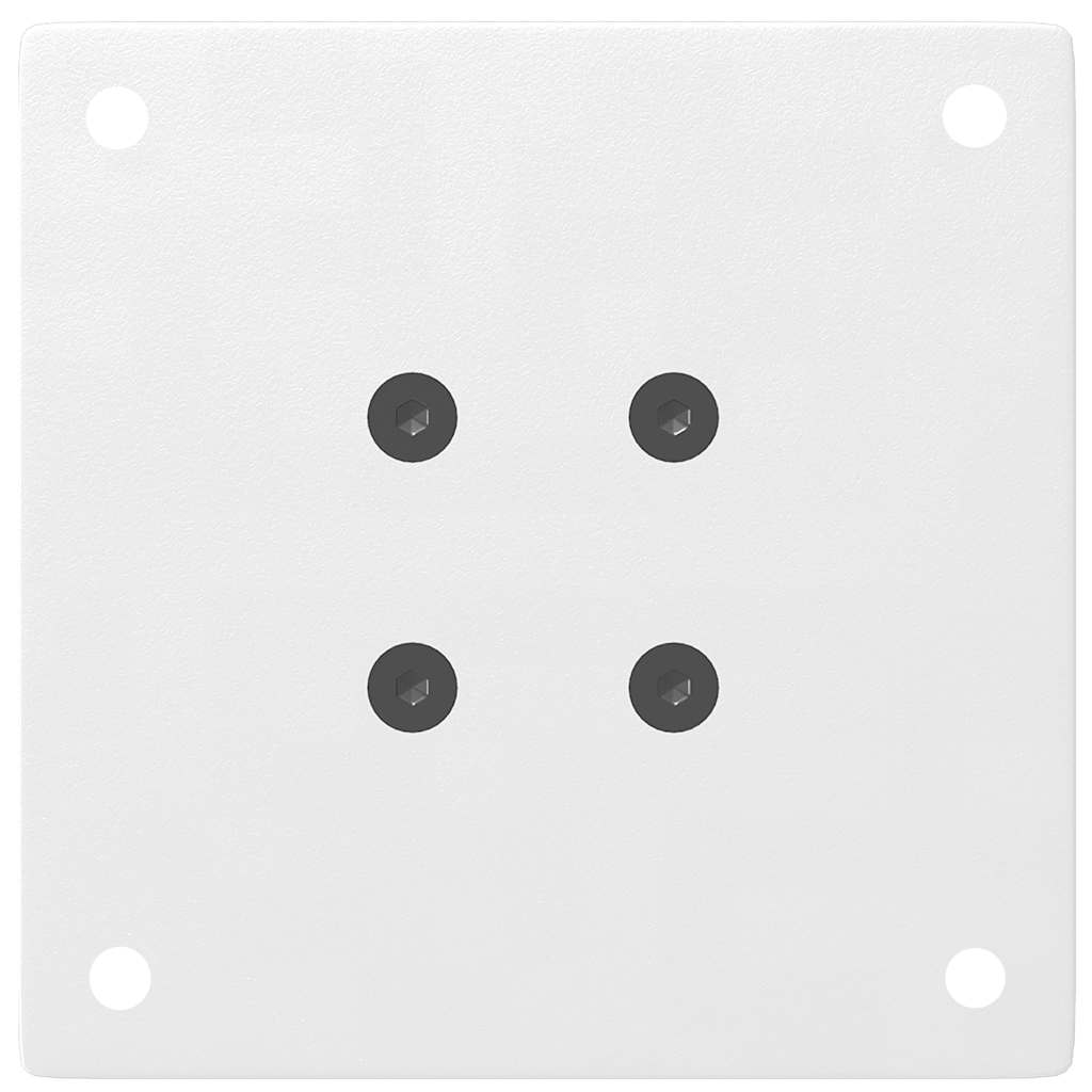 Gambe per Tavolino da Caffè 4 pz Bianche 30-32 cm Acciaio 4012449