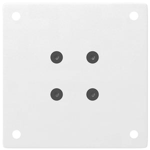 Gambe per Tavolino da Caffè 4 pz Bianche 30-32 cm Acciaio 4012449