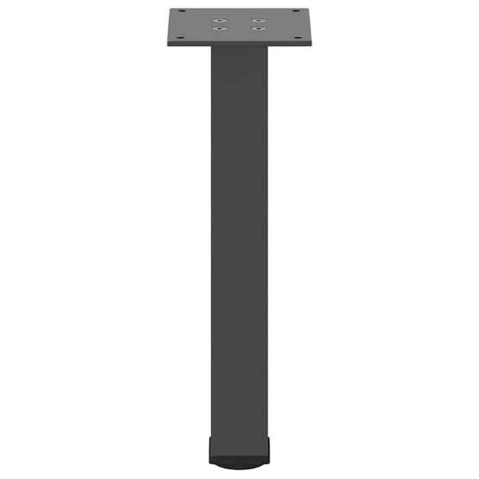 Gambe per tavolino 4 pz-Set di 4 Gamba per Tavolo Antracite 30-32 cm Acciaio 129918
