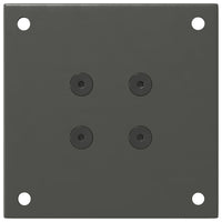 Gambe per tavolino 4 pz-Set di 4 Gamba per Tavolo Antracite 30-32 cm Acciaio 129918