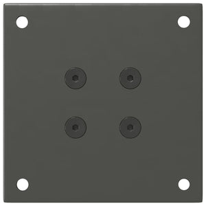 Gambe per tavolino 4 pz-Set di 4 Gamba per Tavolo Antracite 30-32 cm Acciaio 129918