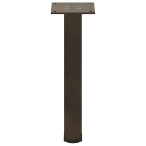 Gambe per Tavolino da Caffè 4 pz Acciaio Naturale 30-32 cm Acciaio