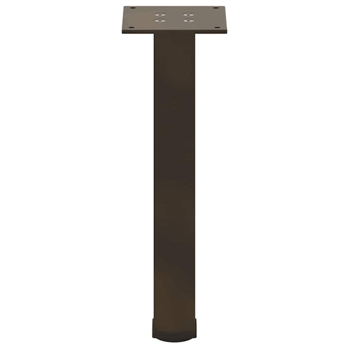 Gambe per Tavolino 4 pz Acciaio Naturale 30-32 cm Acciaio 4012451