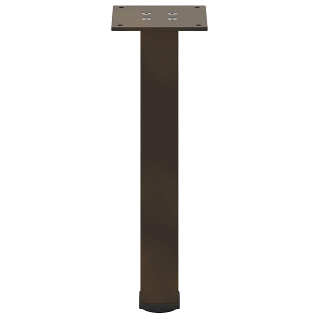 Gambe per Tavolino 4 pz Acciaio Naturale 30-32 cm Acciaio 4012451