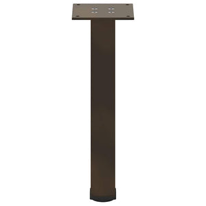 Gambe per Tavolino 4 pz Acciaio Naturale 30-32 cm Acciaio 4012451