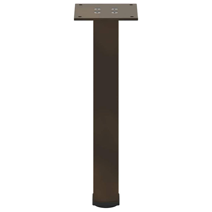 Gambe per Tavolino 4 pz Acciaio Naturale 30-32 cm Acciaio 4012451