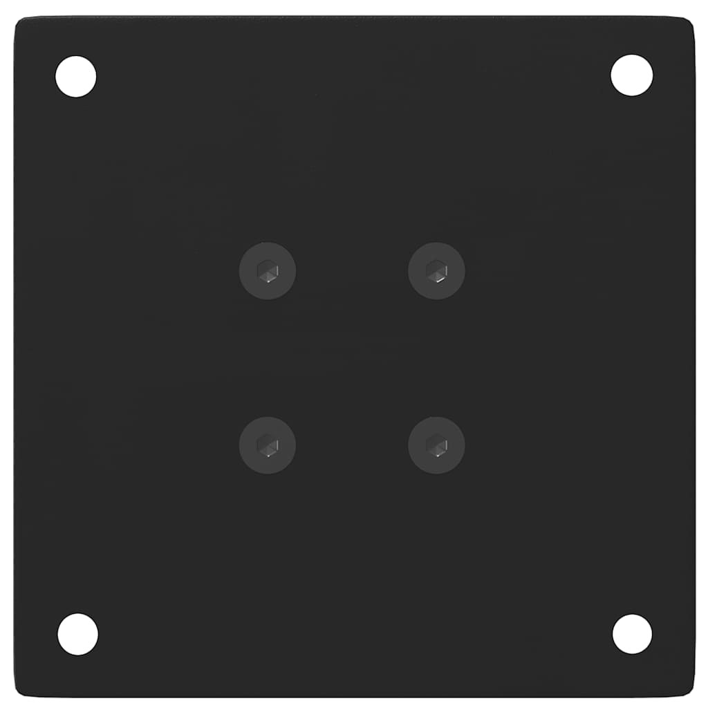 Gambe per Tavolino da Caff¨¨ 4 pz-Set di 4 Gamba per Tavolo Nere 42-44 cm Acciaio 280872