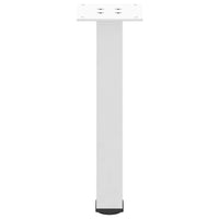 Gambe per Tavolino da Caffè 4 pz Bianche 42-44 cm Acciaio