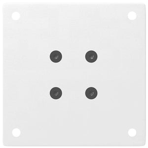 Gambe per Tavolino da Caffè 4 pz Bianche 42-44 cm Acciaio