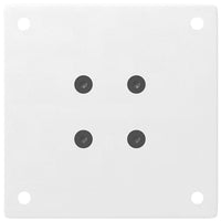 Gambe per Tavolino da Caffè 4 pz Bianche 42-44 cm Acciaio 4012453