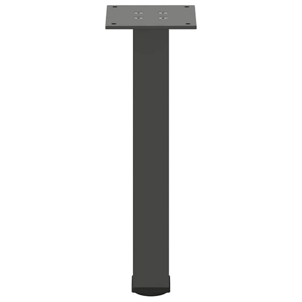 Gambe per tavolino 4 pz-Set di 4 Gamba per Tavolo Antracite 42-44 cm Acciaio 182199