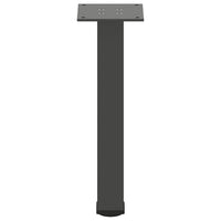 Gambe per tavolino 4 pz-Set di 4 Gamba per Tavolo Antracite 42-44 cm Acciaio 182199