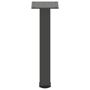 Gambe per tavolino 4 pz-Set di 4 Gamba per Tavolo Antracite 42-44 cm Acciaio 182199