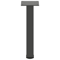 Gambe per tavolino 4 pz-Set di 4 Gamba per Tavolo Antracite 42-44 cm Acciaio 182199