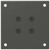 Gambe per tavolino 4 pz-Set di 4 Gamba per Tavolo Antracite 42-44 cm Acciaio 182199