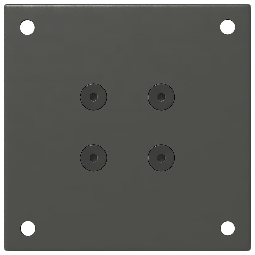 Gambe per tavolino 4 pz Antracite 42-44 cm Acciaio 4012454